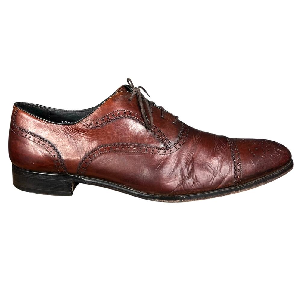 To Boot New York Men’s Warwick Brown Leather Cap Toe Oxford Size US 12
